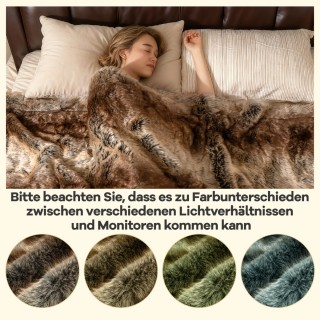 Costway Συνθετική Κουβέρτα Γούνινη Μάρντερ  38 x 190 x 97 εκ. HU113...