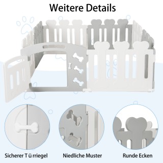 Costway 8-Πάνελ Γκρι Πτυσσόμενος Φράκτης για Κατοικίδια έως 35 εκ. ... Costway 8-Πάνελ Γκρι Πτυσσόμενος Φράκτης για Κατοικίδια έως 35 εκ. ...