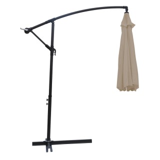 Galileo Ομπρέλα κήπου με λάμπα σε απόχρωση περιστεριού 3x2 μ από αν...