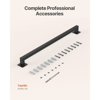 VEVOR Μαύρο Σιδερένιο Κουπαστό Τοίχου 1215mm BGSTZFGFS4FT52DQA001V0 VEVOR Μαύρο Σιδερένιο Κουπαστό Τοίχου 1215mm BGSTZFGFS4FT52DQA001V0