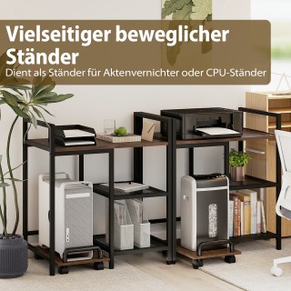 Costway Ρουστίκ Καφέ Τρισδιάστατη Βάση Εκτυπωτή με Σταθμό Φόρτισης ...