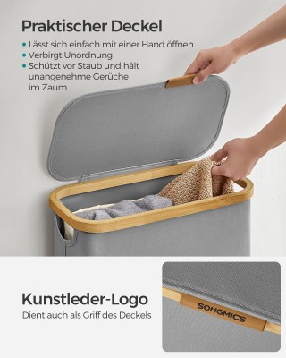 SONGMICS Καλάθι Απλύτων με Καπάκι 65L για Εξοικονόμηση Χώρου 42 x ... SONGMICS Καλάθι Απλύτων με Καπάκι 65L για Εξοικονόμηση Χώρου 42 x ...