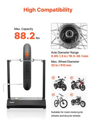 VEVOR Ζυγοσταθμιστής Μοτοσικλετών 40kg, με Ρυθμιζόμενα Κωνικά Κέντρ... VEVOR Ζυγοσταθμιστής Μοτοσικλετών 40kg, με Ρυθμιζόμενα Κωνικά Κέντρ...