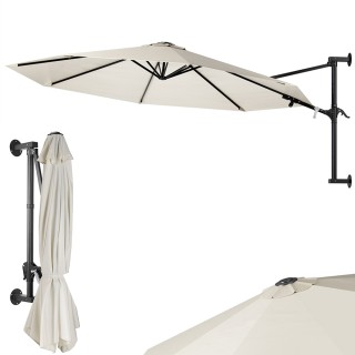 BAKAJI  Ομπρελόνε τοίχου 300 εκ. Παρασόλι Τοίχου Μεταλλική Δομή Κιό...