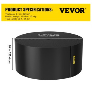 VEVOR Περιμετρικό Όριο Τοπίου, 80 ft, Ανακυκλωμένο HDPE, Μαύρο PBC... VEVOR Περιμετρικό Όριο Τοπίου, 80 ft, Ανακυκλωμένο HDPE, Μαύρο PBC...