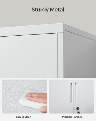 SONGMICS Πολυχρηστική  Nτουλάπα Γραφείου  40 x 80 x 90 cm με  Μοντέ...