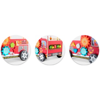 Ξύλινο Περπατούρα Πυροσβεστικό Όχημα RK-873 Ricokids