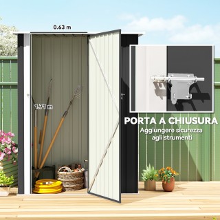 Outsunny Μεταλλικό Κελάρι Εργαλείων με Κεκλιμένη Οροφή και Κλειδωμέ... Outsunny Μεταλλικό Κελάρι Εργαλείων με Κεκλιμένη Οροφή και Κλειδωμέ...