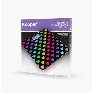 Kooper Ηλεκτρονική ζυγαριά μπάνιου από γυαλί ασφαλείας Cuori Kooper...