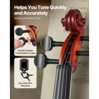 VEVOR Βιολί 340mm για Ενήλικες Αρχάριους με Θήκη και Ρετσίνι Καφέ J... VEVOR Βιολί 340mm για Ενήλικες Αρχάριους με Θήκη και Ρετσίνι Καφέ J...