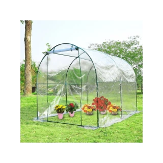 Transparentes Gewächshaus 250 x 200 x 200 cm Outsunny 01-0467