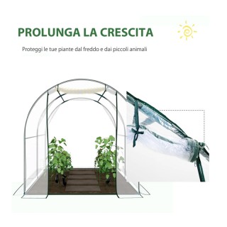 Διάφανο Θερμοκήπιο 250 x 200 x 200 cm Outsunny 01-0467 Διάφανο Θερμοκήπιο 250 x 200 x 200 cm Outsunny 01-0467