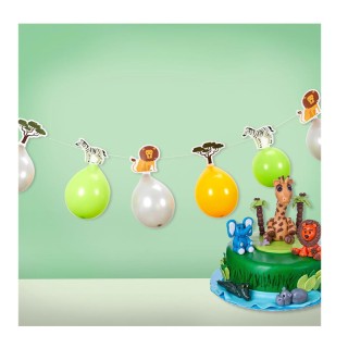 Διακοσμητική Γιρλάντα με 6 Μπαλόνια 3m Savane Party Time EA10264