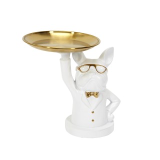 Διακοσμητικό Σκυλάκι Πολυρητίνης με Δίσκο 21 x 21 x 18 cm Χρώματος ... Διακοσμητικό Σκυλάκι Πολυρητίνης με Δίσκο 21 x 21 x 18 cm Χρώματος ...