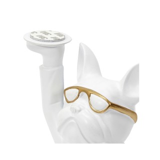 Διακοσμητικό Σκυλάκι Πολυρητίνης με Δίσκο 21 x 21 x 18 cm Χρώματος ...