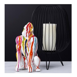 Διακοσμητικός Πολύχρωμος Γορίλας Πολυρητίνης 14.5 x 14 x 24 cm Home... Διακοσμητικός Πολύχρωμος Γορίλας Πολυρητίνης 14.5 x 14 x 24 cm Home...