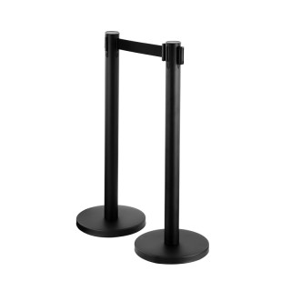 Σετ Διαχωριστικά Κολωνάκια από Ανοξείδωτο Ατσάλι με Ιμάντα 2 m Χρώμ... Σετ Διαχωριστικά Κολωνάκια από Ανοξείδωτο Ατσάλι με Ιμάντα 2 m Χρώμ...