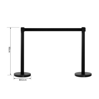 Σετ Διαχωριστικά Κολωνάκια από Ανοξείδωτο Ατσάλι με Ιμάντα 2 m Χρώμ... Σετ Διαχωριστικά Κολωνάκια από Ανοξείδωτο Ατσάλι με Ιμάντα 2 m Χρώμ...