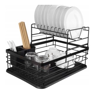 Διώροφη Μεταλλική Πιατοθήκη Στεγνωτήριο 43 x 29 x 27 cm Ruhhy 19163 Διώροφη Μεταλλική Πιατοθήκη Στεγνωτήριο 43 x 29 x 27 cm Ruhhy 19163