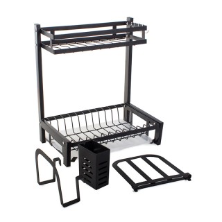 Διώροφη Μεταλλική Πιατοθήκη Στεγνωτήριο 35.5 x 22.5 x 40 cm Verk Gr...