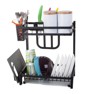 Διώροφη Μεταλλική Πιατοθήκη Στεγνωτήριο 35.5 x 22.5 x 40 cm Verk Gr...