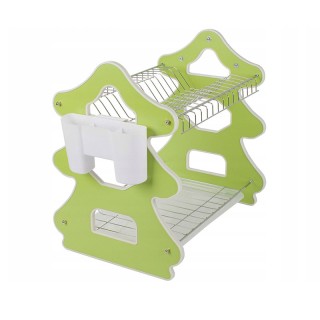 Διώροφη Μεταλλική/Πλαστική Πιατοθήκη Στεγνωτήριο 39 x 26 x 39 cm Ve...