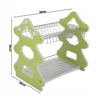 Διώροφη Μεταλλική/Πλαστική Πιατοθήκη Στεγνωτήριο 39 x 26 x 39 cm Ve... Διώροφη Μεταλλική/Πλαστική Πιατοθήκη Στεγνωτήριο 39 x 26 x 39 cm Ve...