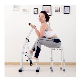 Διπλή Πεταλιέρα Χεριών - Ποδιών Χρώματος Λευκό HOMCOM A90-158