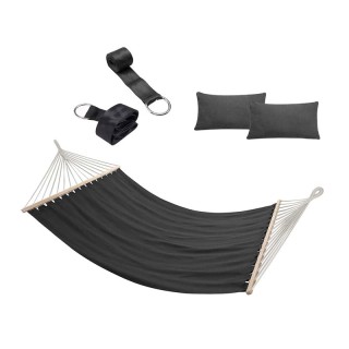 Διπλή Αιώρα 345 x 150 cm Χρώματος Ανθρακί Bakaji 02814201