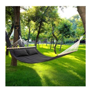 Διπλή Αιώρα 345 x 150 cm Χρώματος Ανθρακί Bakaji 02814201