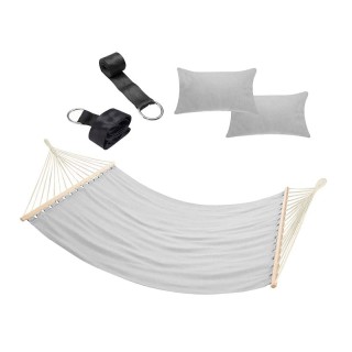 Διπλή Αιώρα 345 x 150 cm Χρώματος Γκρι Bakaji 02814200