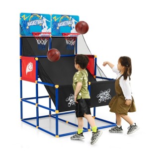 Διπλή Μπασκέτα Arcade με Βάση 90 x 90 x 140 cm Costway SP37889 Διπλή Μπασκέτα Arcade με Βάση 90 x 90 x 140 cm Costway SP37889