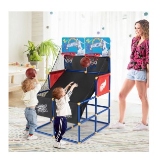 Διπλή Μπασκέτα Arcade με Βάση 90 x 90 x 140 cm Costway SP37889 Διπλή Μπασκέτα Arcade με Βάση 90 x 90 x 140 cm Costway SP37889