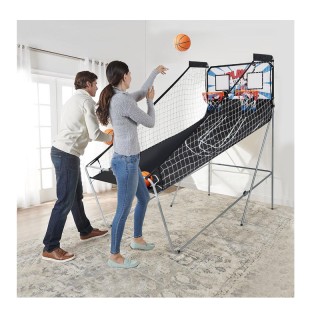 Διπλή Μπασκέτα με Βάση 207 x 108 x 205 cm Costway SP35202WH