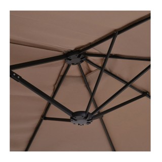 Διπλή Κρεμαστή Ομπρέλα Κήπου από Ατσάλι με Μανιβέλα 270 x 460 x 250... Διπλή Κρεμαστή Ομπρέλα Κήπου από Ατσάλι με Μανιβέλα 270 x 460 x 250...