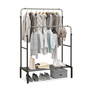 Διπλή Μεταλλική Κρεμάστρα Ρούχων Δαπέδου με 1 Ράφι 108 x 50 x 160/1... Διπλή Μεταλλική Κρεμάστρα Ρούχων Δαπέδου με 1 Ράφι 108 x 50 x 160/1...