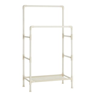 Διπλή Μεταλλική Κρεμάστρα Ρούχων Δαπέδου με Υφασμάτινο Ράφι 83 x 45... Διπλή Μεταλλική Κρεμάστρα Ρούχων Δαπέδου με Υφασμάτινο Ράφι 83 x 45...