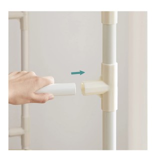 Διπλή Μεταλλική Κρεμάστρα Ρούχων Δαπέδου με Υφασμάτινο Ράφι 83 x 45... Διπλή Μεταλλική Κρεμάστρα Ρούχων Δαπέδου με Υφασμάτινο Ράφι 83 x 45...