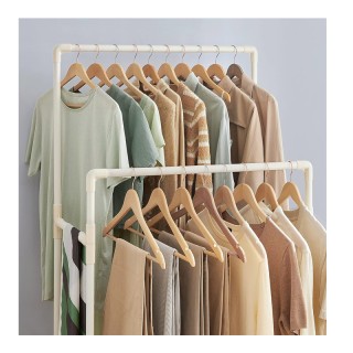 Διπλή Μεταλλική Τροχήλατη Κρεμάστρα Ρούχων Δαπέδου με Υφασμάτινο Ρά... Διπλή Μεταλλική Τροχήλατη Κρεμάστρα Ρούχων Δαπέδου με Υφασμάτινο Ρά...