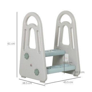 Διπλό Παιδικό Βοηθητικό Σκαλοπάτι με Λαβές 43.5 x 38.5 x 61 cm HOMC... Διπλό Παιδικό Βοηθητικό Σκαλοπάτι με Λαβές 43.5 x 38.5 x 61 cm HOMC...