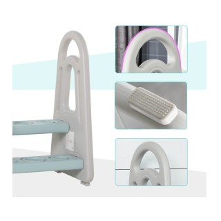 Διπλό Παιδικό Βοηθητικό Σκαλοπάτι με Λαβές 43.5 x 38.5 x 61 cm HOMC... Διπλό Παιδικό Βοηθητικό Σκαλοπάτι με Λαβές 43.5 x 38.5 x 61 cm HOMC...