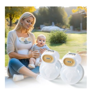 Διπλό Ηλεκτρικό Φορητό Θήλαστρο με 4 Λειτουργίες και Οθόνη LED VEVO...