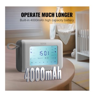 Διπλό Ηλεκτρικό Θήλαστρο με 4 Λειτουργίες και Οθόνη LED VEVOR DDXNQ...