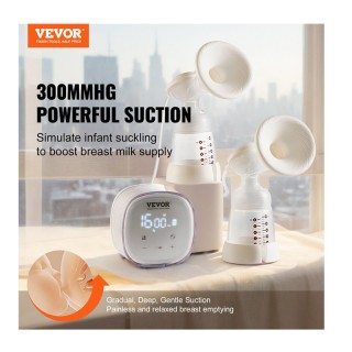 Διπλό Ηλεκτρικό Θήλαστρο με 4 Λειτουργίες και Οθόνη LED VEVOR DDXNQ...