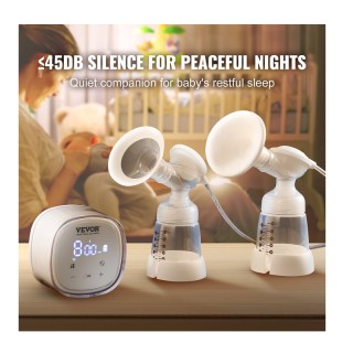 Διπλό Ηλεκτρικό Θήλαστρο με 4 Λειτουργίες και Οθόνη LED VEVOR DDXNQ...