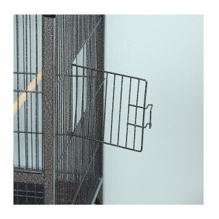 Διπλό Μεταλλικό Τροχήλατο Κλουβί Πτηνών 95 x 45.5 x 102 cm PawHut D...