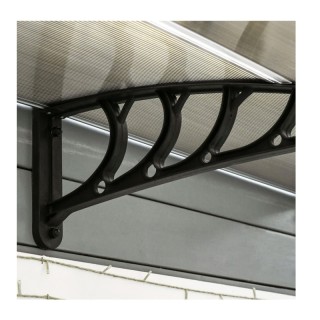 Διπλό Πλαστικό Κιόσκι - Τέντα Πόρτας Εισόδου 200 x 96 x 27 cm Outsu...