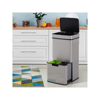 Διπλός Αυτόματος Κάδος Απορριμμάτων 72 Lt με Υπέρυθρο Αισθητήρα και... Διπλός Αυτόματος Κάδος Απορριμμάτων 72 Lt με Υπέρυθρο Αισθητήρα και...