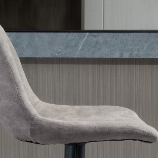 HOMCOM Σετ 2 σκαμπό μπαρ με πλάτη, υποπόδιο και ρυθμιζόμενο ύψος βι...