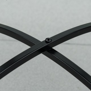 Outsunny στρογγυλό τραπέζι κήπου σε μεταλλικό και μωσαϊκό για εσωτε...